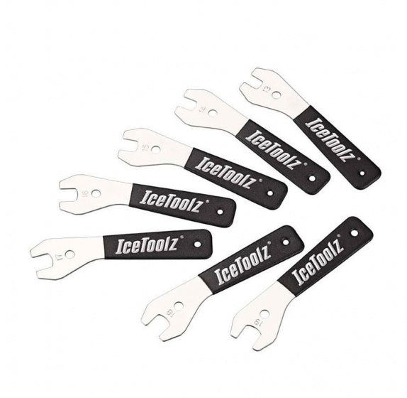 Icetoolz Conussleutelset 13-14-15-16-17-18-19 Mm 20 Cm Zilver/Zwart