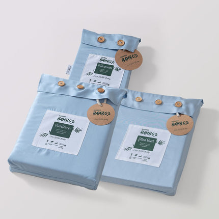 Tweepersoons Beddengoedset Xl - Sky Blue