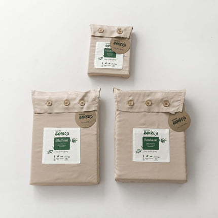 Eenpersoons Beddengoedset Xl - Soft Taupe