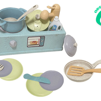 Kitchen Toys Speelgoed Wastafel Met Keukenaccessoires Gerecycled multicolor
