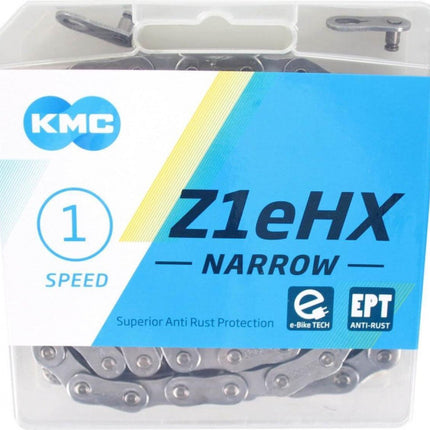 Kmc Z1Ehx Narrow Long Fietsketting 1/2&quot;-3/32&quot; 128 Schakels 1V Ept Anti Roest