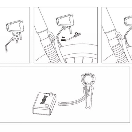 Lynx Koplamp E-Bike Max 70 Lux Oem Zwart