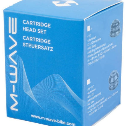 M-Wave Balhoofdstel Zs44/44 C 8-Delig Zwart/Zilver