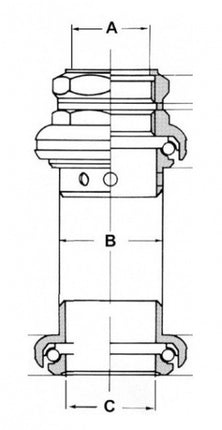 M-Wave Balhoofdstel Zs44/44 C 8-Delig Zwart/Zilver