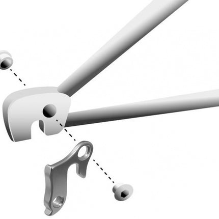 Union Derailleurhanger Gh-009 60 Mm Zilver