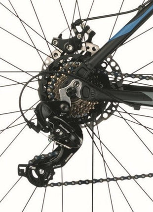 LOOP DISK HEREN MOUNTAINBIKE 29 INCH 24 VERSNELLINGEN 38 CM KADER ZWART/BLAUW Winkelwarenhuis.nl