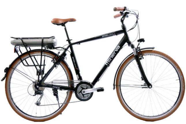 Minerva Estrel Heren 9V V-Brakes zwart 53 cm 28 inch