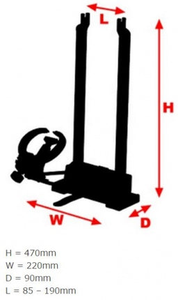 Minoura Workman True-Pro Ft-1 Wielricht-Apparaat Zwart