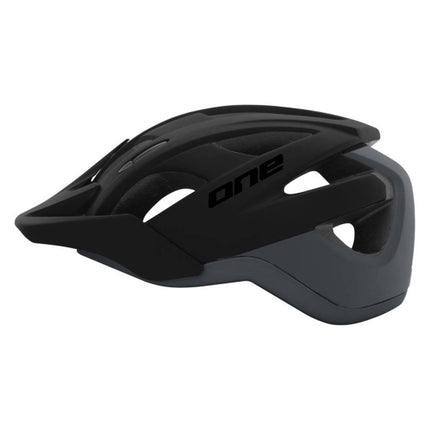 One Trail Pro Fietshelm Maat L (58-61 Cm) donkergrijs/zwart