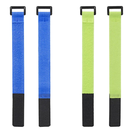 Proplus Kabelbinders Klittenband 8 Stuks Blauw/Groen