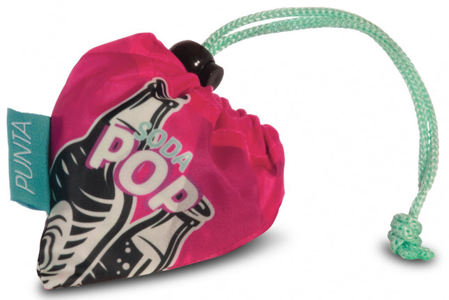 Punta Shopper Sodapop Dames 12 Liter Polyester Blauw/Roze blauw/roze/zwart