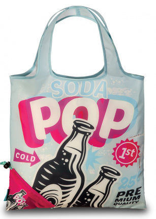 Punta Shopper Sodapop Dames 12 Liter Polyester Blauw/Roze blauw/roze/zwart