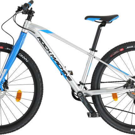 Rock Machine Thunder Junior 9V Hydraulische Schijfrem zilver/blauw xs 27 inch