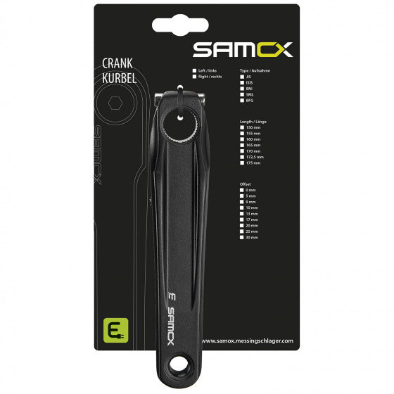 Samox Crank Links Hollowtech 175 Mm Offset 13 Mm Alu Zwart