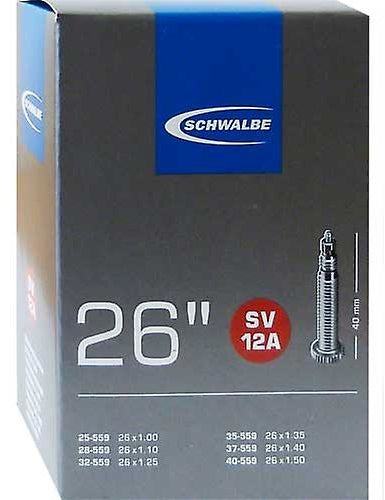 Schwalbe Binnenband 12Asv 26 X 1.00/1.50 (25/40-559) Fv 40 Mm zwart