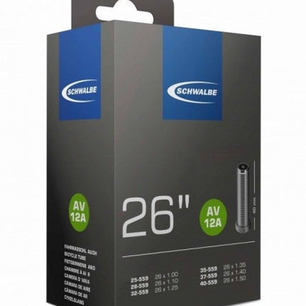 Schwalbe Binnenband 12Asv 26 X 1.00/1.50 (25/40-559) Fv 40 Mm zwart