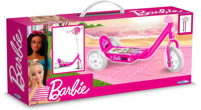 Mattel Barbie 3-Wiel Kinderstep Vrijloop Meisjes Roze