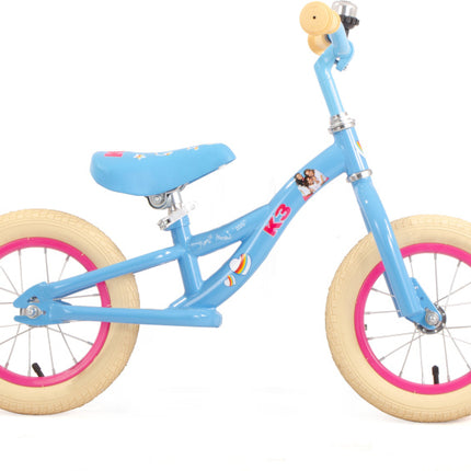 Studio 100 K3 Loopfiets Meisjes blauw 12 inch