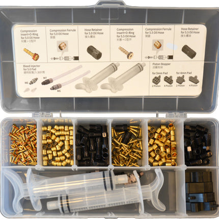 Tektro Schijfrem Service-Kit Voor 5.0/5.5 Mm Remleidingen