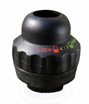 Vwp Balhoofdstel Met Geïntegreerd Stuurslot 1 Inch Zwart