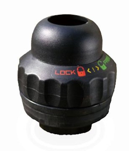 Vwp Balhoofdstel Met Geïntegreerd Stuurslot 1 Inch Zwart