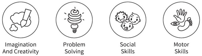 Tooky Toy Klokpuzzel Educatief Houten Speelgoed 13-Delig