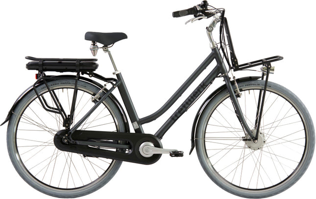 Tretwerk E-Cargo Dames 7V V-Brakes antraciet 49 cm 28 inch
