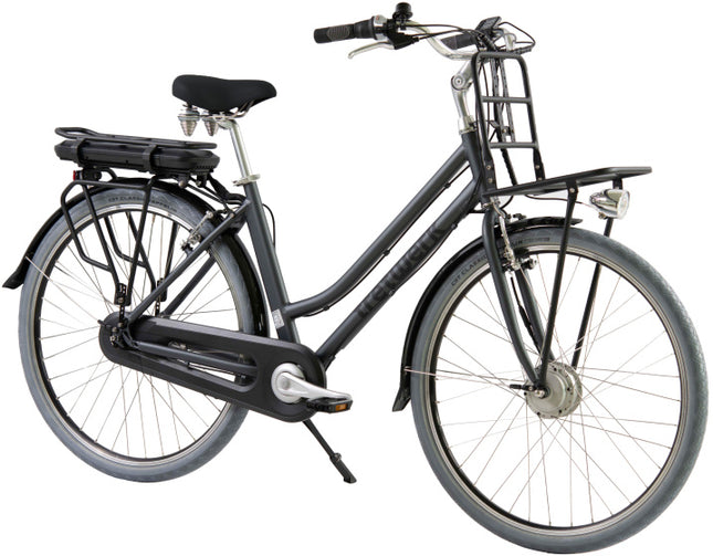 Tretwerk E-Cargo Dames 7V V-Brakes antraciet 49 cm 28 inch