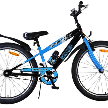 Volare Sportivo Jongens Terugtraprem blauw/zwart 31 cm 24 inch