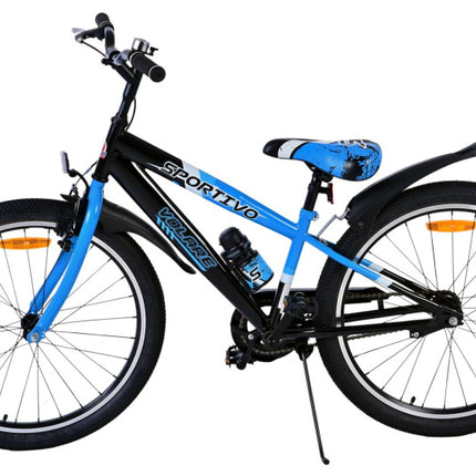 Volare Sportivo Jongens Terugtraprem blauw/zwart 31 cm 24 inch