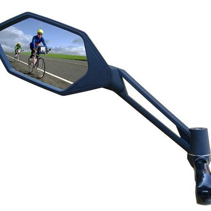 Vwp Fietsspiegel E-Bike Links 12 Cm Zwart