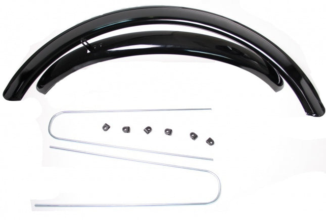 Vwp Spatbord Set Atb Staal 24 Inch Zwart